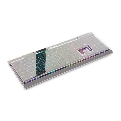 Decksaver Cubierta para la Serie de teclados Corsair K70 RGB - Funda Protectora ahumada/Transparente, Fabricada en el Reino Unido