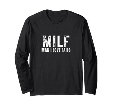 L'uomo che amo non riesce - Divertente gioco di parole MILF Maglia a Manica