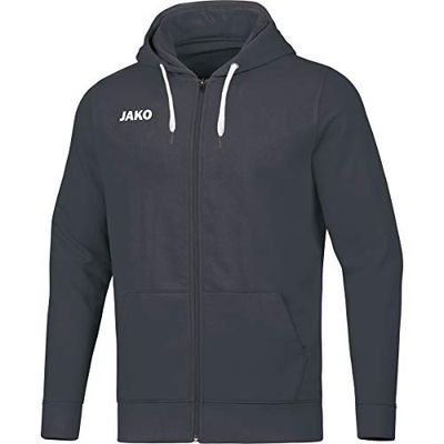 JAKO Base, Giacca con Cappuccio Donna, Antracite, 36