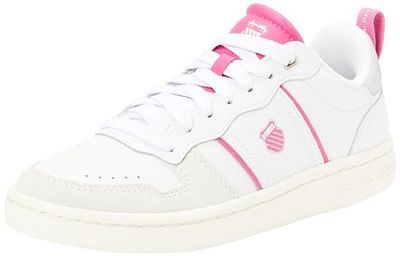 K-Swiss Lozan Match LTH, Basket Femme, White Raspberry Starwhite Silver, 41.5 EU