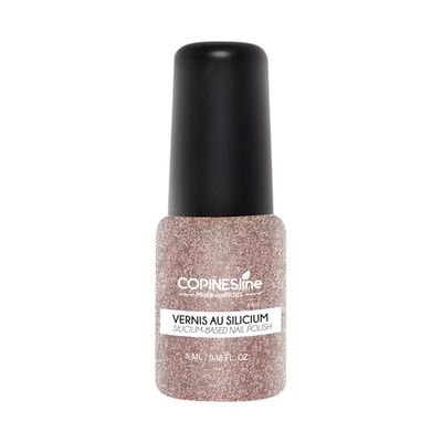 COPINES LINE - Vernis à Ongles Silicium Perle de Rosé - Renforce et Protège les Ongles - Teinte Intense et Longue Tenue - Formule Enrichie en Silicium - Facile à Appliquer - Fabriqué en France - 5ml