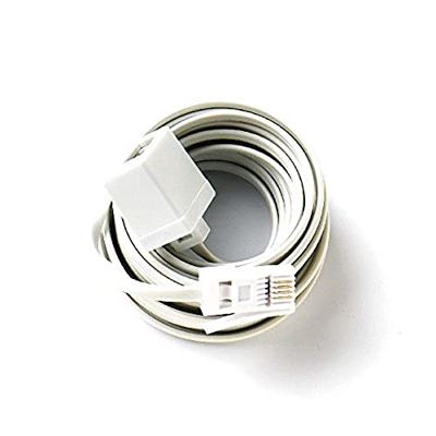 Bulk Hardware BH03020 przedłużacz do telefonu 3 m, biały