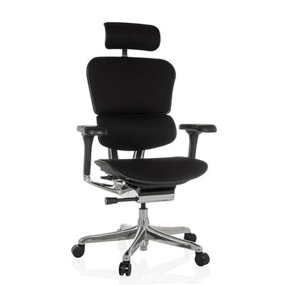 hjh OFFICE Luxe directiestoel ERGOHUMAN GEN2 Stof Zwart