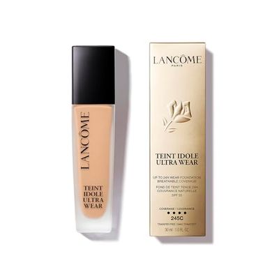 Lancôme Teint Idôle Ultra Wear Skincare Foundation - Long-lasting And Hydrating, Full Coverage, Natural Matte Finish, SPF 35, 245C, 30ml (For Light To Medium Skin With Cool/Rosy Undertones)