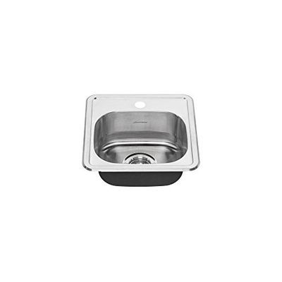 American Standard 22SB.6151511S.075 Colony Top Mount Ada 15x15 Lavello da cucina monoforo in acciaio inox