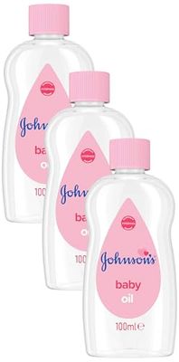 Johnson's Baby Oil, 100 ml (Pack of 3)