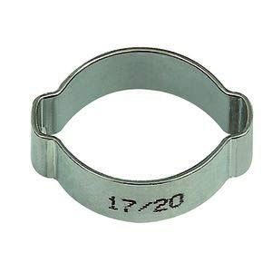 RIEGLER 114143-157 C-ES 2-örad klämma rostfritt stål (W4), spännområde 9–11 mm, 6,5 mm, 1 st