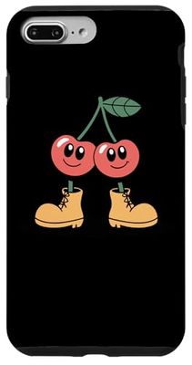 Happy Cherry Boots Smile Cartoon Design Case for iPhone 7 Plus/8 Plus