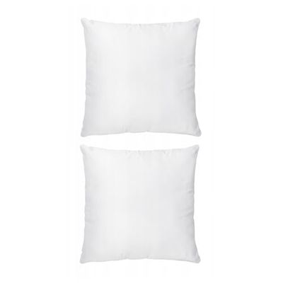 HOMLA Toby Kudde uppsättning av 2, 45 x 45 cm, vit, premium polyester, formstabil och enkel skötsel