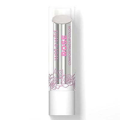 Wet n Wild Rose Comforting, Creamy Vibrant Lip Color, Rosehip Oil and Vitamin E Enriched Formula, Buidable Color, So Much Shine Shade