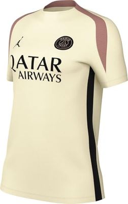 Nike PSG skjorta PSG W Nk Df Strk Ss Top K 3R, Pale Ivory/Black/Rust Rosa/Svart, FQ2486-111, S