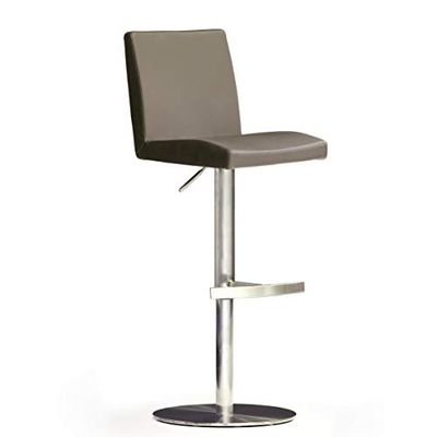Robas Lund Silla de Bar Lo.PES, Acero Inoxidable, Cappuccino, 52 x 40 x 110 cm