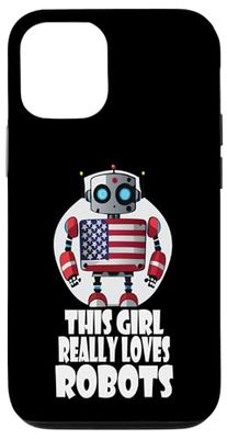 This girl really loves robots, Robotics for Kids Robot Case for iPhone 12/12 Pro