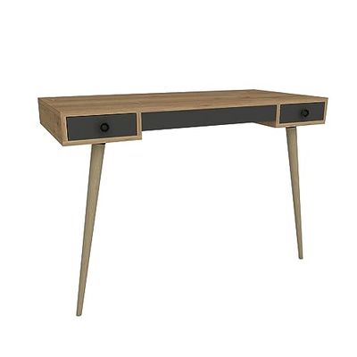 WELL HOME MOBILIARIO & DECORACIÓN Bureau 84 x 120 x 60 cm Chêne Saphir-Anthracite, 84x120x60