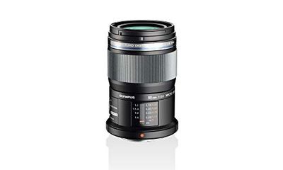 Objetivo Olympus M.Zuiko Digital ED 60 mm F2,8, zoom padrão, adequado para todas as câmaras MFT (modelos Olympus OM-D & PEN, série G da Panasonic), preto