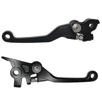 ACCOSSATO Paire de leviers noirs pour Husqvarna TX 125 de 2017 à 2017 (CC 125)