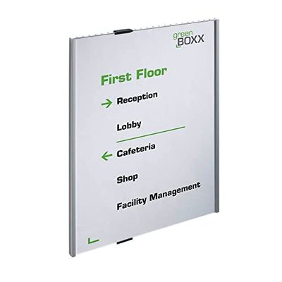 Durable 4808/23 Information Sign for Door and Wall, Silver