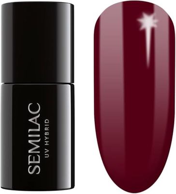 Semilac Vernis à ongles gels semi-permanents UV 404 Black Beans Muffin 7ml
