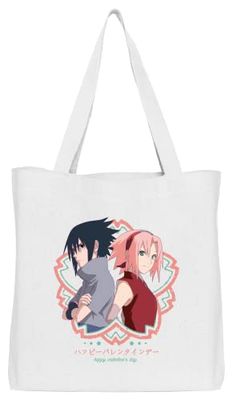 Naruto shippuden "Happy Valentine's Day BWNASHIBB004, blanco, talla T/U, blanco, talla única, Utilidad