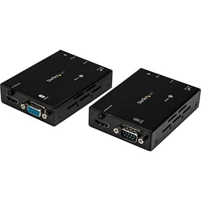 StarTech.com Extender HDMI su Cat5e / CAT6 - Estensione fino a 70m - Certificato HDBaseT - Estensione HDMI via cavo Ethernet - Estensione IR - HDMI Booster (ST121HDBTL)