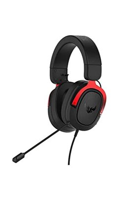 ASUS TUF Gaming H3 gaming headset for PC, PS4, Xbox One and Nintendo Switch, featuring 7.1 surround sound, deep bass, lightweight design, fast-cooling ear cushions