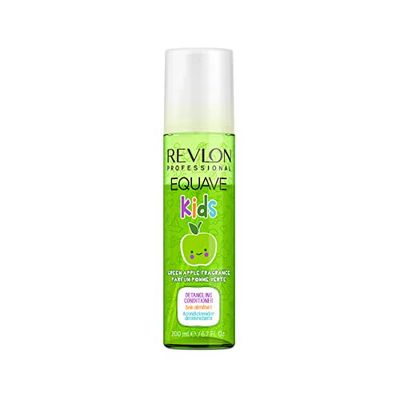 Revlon Professional Equave Kids Detangling Conditioner, Keratin-Enriched Conditioner, Leave-In Conditioner For Kids, Green Apple Fragrance (200ml)