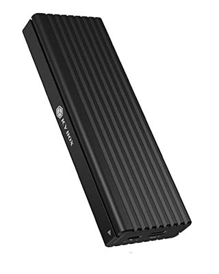 ICY BOX Boîtier M.2 NVMe et SATA SSD, USB 3.1 (Gen2, 10 Gbps), sans Outil, câble Combo USB-C vers USB-C avec Adaptateur Type A, PCIe M-Key, Protection en écriture, Noir IB-1817MCT-C31