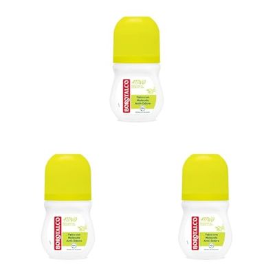 Borotalco, Deodorante Roll On Attivo Giallo, Formula Senza Alcool e con Talco con Molecole Anti-Odore, Efficacia Fresca, 48h di Efficacia, Profumo di Cedro e Lime - 1 Flacone da 50 ml