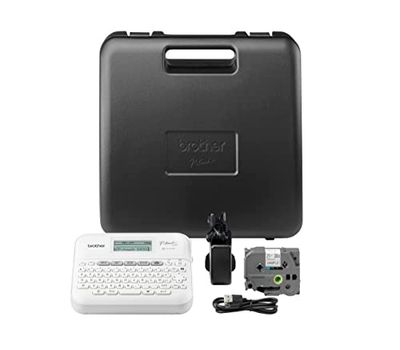 Brother P-Touch PT-D410VP | Étiqueteuse pour Bureau et Domicile | Avec Malette de Transport Incluse | Pour Rubans TZE de 3,5 à 18 mm de Large | Jusqu'à 20 mm/Secondes