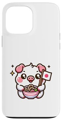 Ramen Pig Japan Love Noodle Bowl giapponese cibo Custodia per iPhone 13 Pro Max