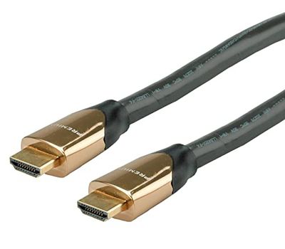 ROLINE 4K premium HDMI Ultra HD-kabel med Ethernet, ST/ST, svart, 9 m