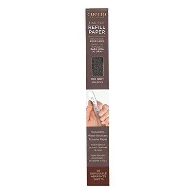 Manicure Abrasive Paper Refills 100 grit (Black) 50 pack