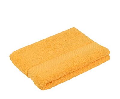 Gözze Toalha de duche de Nova Iorque, macia e absorvente, 100% algodão, 70 x 140 cm, amarelo