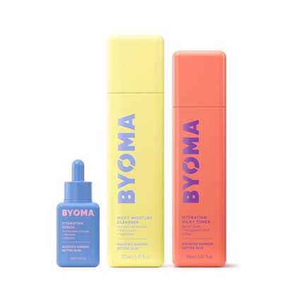 BYOMA Hydrating Trio Bundle | Milky Moisture Cleanser 175ml + Milky Toner 150ml + Hydrating Serum 30ml