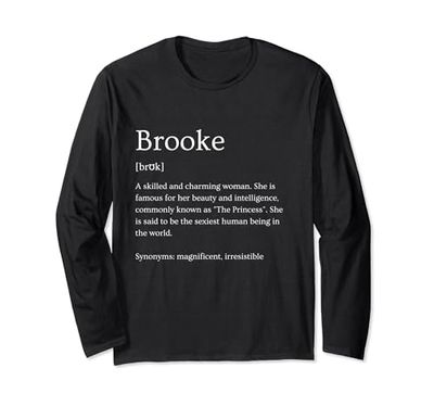 Nome Brooke divertente Significato - Nome personalizzato Brooke Maglia a Manica