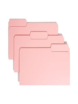 SMEAD 1/3-cut bestandsmap, brief formaat, 100 Pro Box Letter roze