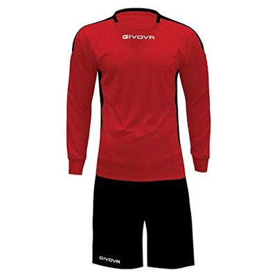 Givova KITC64, Unisex Adulto, Rosso-Nero, 4XS