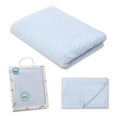 Interbaby Couverture pour Nouveau-né | Porcorn Extra Douce, Confortable et Chaude | Couverture pour bébé Mois 80 x 110 cm, Unisexe, pour berceaux, Landau