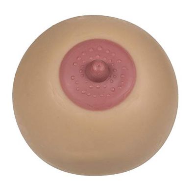 Knetball bröst XL antistress-squeezie Boobs hudfärger, högkvalitativ 100% plast (gummi TRP).