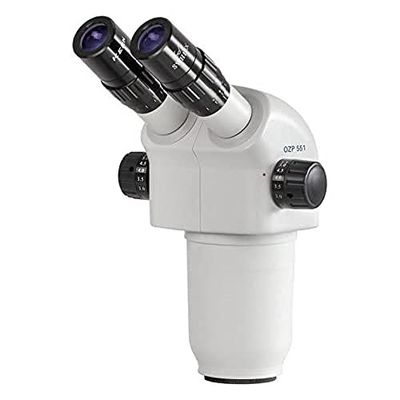 Stereomicroscoopkop [Kern OZP 551] voor microscoopserie OZP-5, Tubus: Binoculair, oculair: HSWF 10x Ø23 mm, lens: 0,6 x - 5,5 x