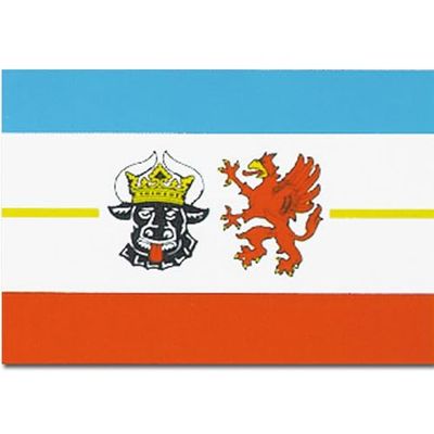 Mil-Tec Unisex – Volwassen Vlag 16720080 Vlagg, Bl Mecklenburg-Voorpommers, One Size
