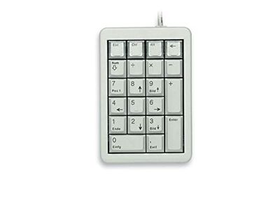 CHERRY G84-4700, Clavier Programmable, Disposition US avec Pavé Numérique, Filaire (Connexion USB), Plug & Play, Switchs Mécaniques CHERRY ML, Gris