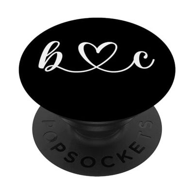 B Love C Sposa Fidanzato & Fidanzata Lettera B e C Lettera PopSockets PopGrip Intercambiabile