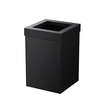 Gatco 1915 Modern Waste Basket Bathroom, Kitchen, Office Trash Bin, Matte Black