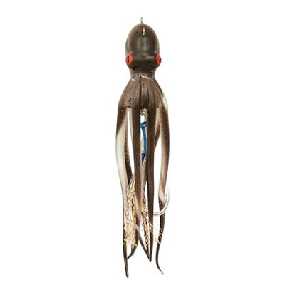 Esca artificiale TAKO YAKI - polpo TPE no inkvader, 15 cm 110 gr, Coffe
