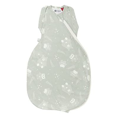 Tommee Tippee Babyslaapzak voor pasgeborenen, de originele Grobag Swaddle Bag, heup-gezond design, zachte katoenrijke stof, 3-6 m, 1.0 TOG, Woodland Gro Friends