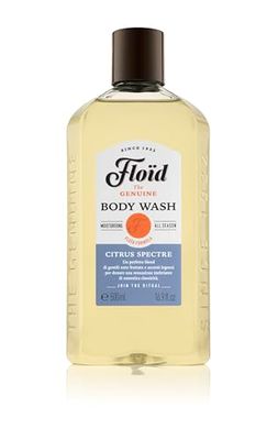 Floïd Body Wash Citrus Spectre (500 ml), Bagnoschiuma uomo nutriente e idratante, Docciaschiuma purificante che non secca la pelle, Bagnodoccia dalla profumazione energica e rigenerante