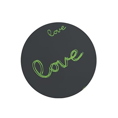 Questo Casa, Ronde digitaal bedrukte muismat, antislip onderkant, voor kantoor en thuis, diameter: 22 cm