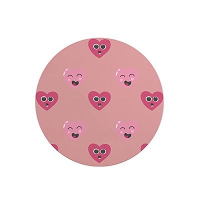 Questo Casa, Round Digital Printed Mouse Pad, Non-Slip Base, for Office and Home, Diameter:22cm