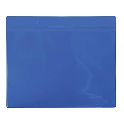 Tarifold Es 162041 Lot de 10 porte-documents magnétiques A4 horizontaux pour étagères, conteneurs et sacs magnétiques Bleu